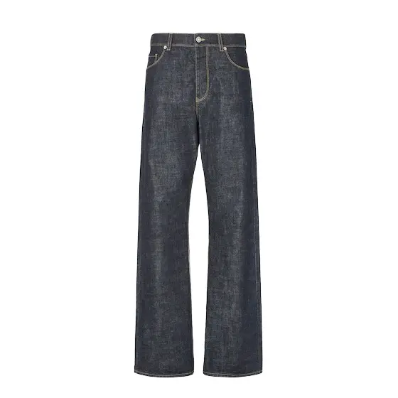 Fendi Regular-fit 5-pocket trousers made from navy | Image 1 Fendi Regular-fit 5-pocket trousers made from navy | Image 1