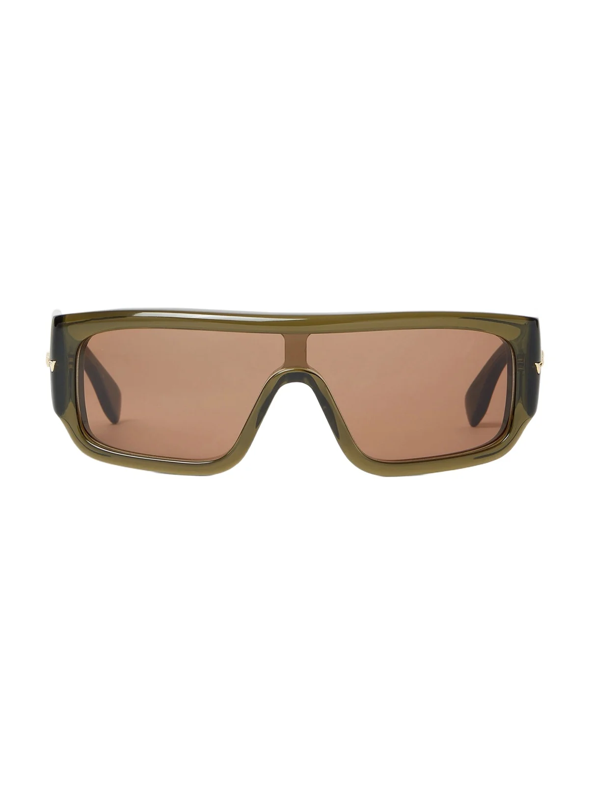 Screen Sunglasses in Transparent Green Acetate