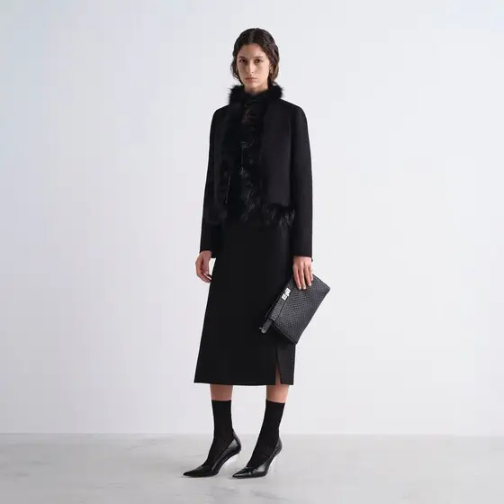 Fendi Wool Bouclé Skirt | Thumbnail 4 Fendi Wool Bouclé Skirt | Thumbnail 4
