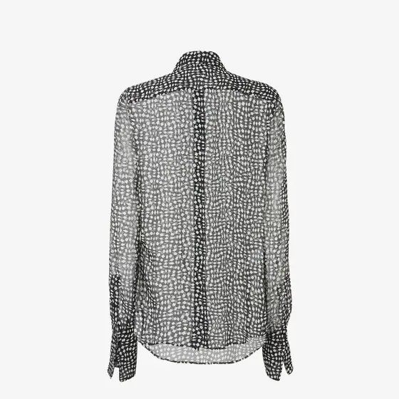 Fendi Printed Georgette Shirt | Thumbnail 2 Fendi Printed Georgette Shirt | Thumbnail 2