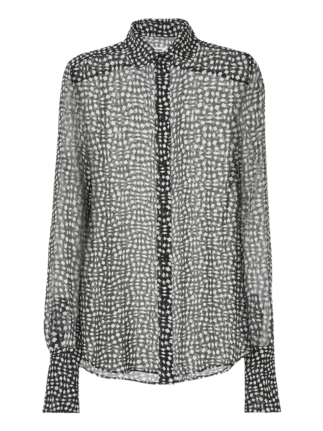 Fendi Printed Georgette Shirt