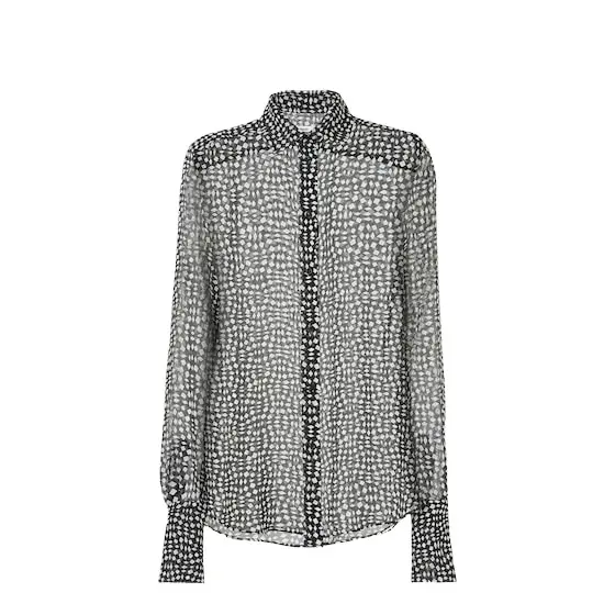 Fendi Regular-fit long-sleeved shirt with the geometric Crazy