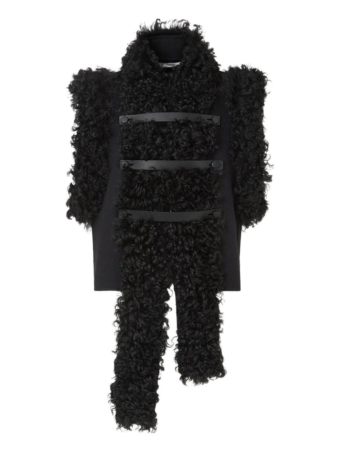 Fendi Wool and Shearling Gilet