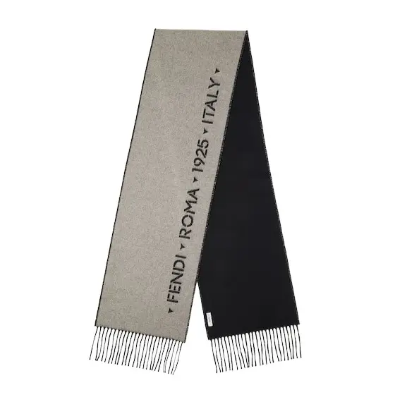 Fendi Double-sided scarf customised with the contrasting | Image 1 Fendi Double-sided scarf customised with the contrasting | Image 1
