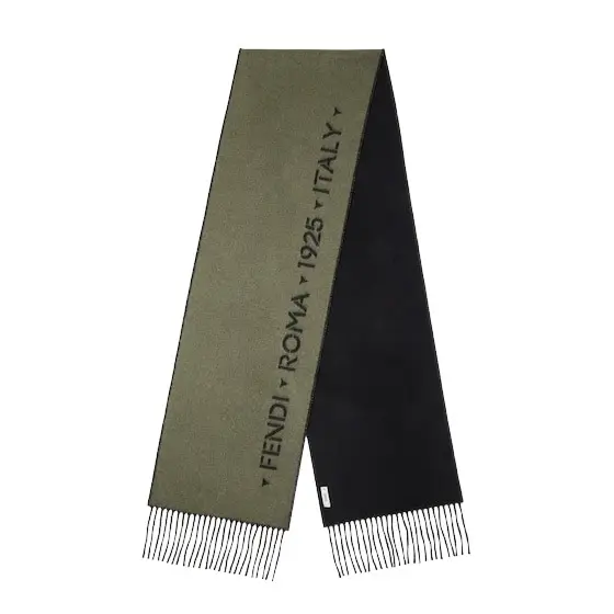 Double-sided scarf customised with the contrasting Double-sided scarf customised with the contrasting