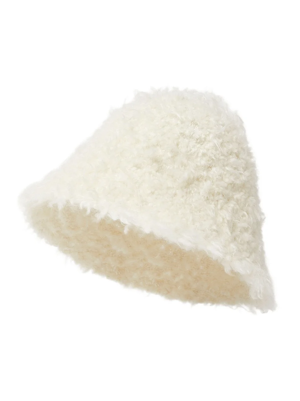 Shearling-Effect Wool Cloche Hat Shearling-Effect Wool Cloche Hat