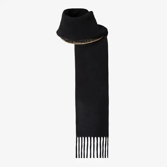 Fendi FF Zucca Wool and Cashmere Scarf | Thumbnail 3 Fendi FF Zucca Wool and Cashmere Scarf | Thumbnail 3