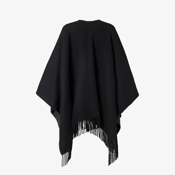 Fendi FF Zucca Wool and Cashmere Poncho | Thumbnail 2 Fendi FF Zucca Wool and Cashmere Poncho | Thumbnail 2