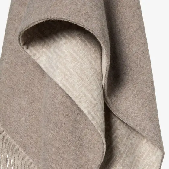 Fendi FF Zucca Wool and Cashmere Poncho | Thumbnail 3 Fendi FF Zucca Wool and Cashmere Poncho | Thumbnail 3