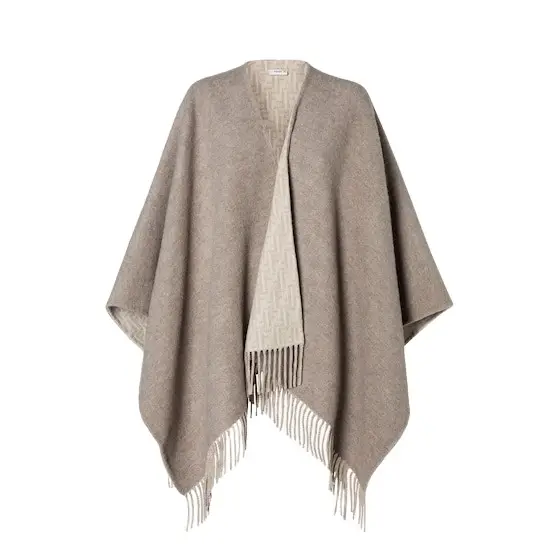 Fendi Large, enveloping double-sided poncho, customised on | Image 1 Fendi Large, enveloping double-sided poncho, customised on | Image 1