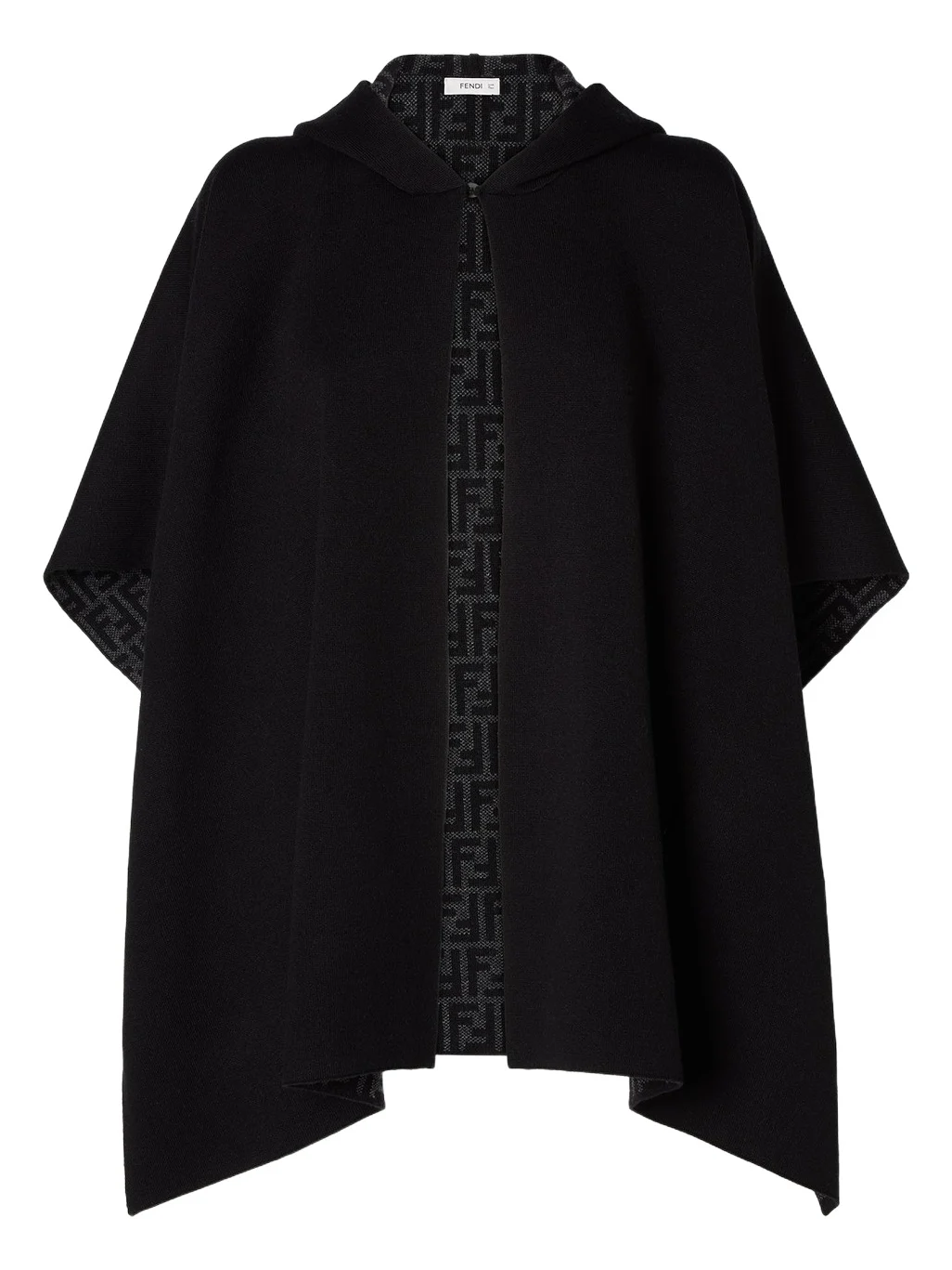Fendi FF Zucca Cashmere Poncho