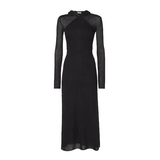 Fendi Crew-neck midi dress with a fitted silhouette and long | Image 1 Fendi Crew-neck midi dress with a fitted silhouette and long | Image 1