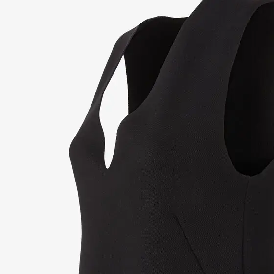 Fendi Wool Piqué Dress | Thumbnail 3 Fendi Wool Piqué Dress | Thumbnail 3