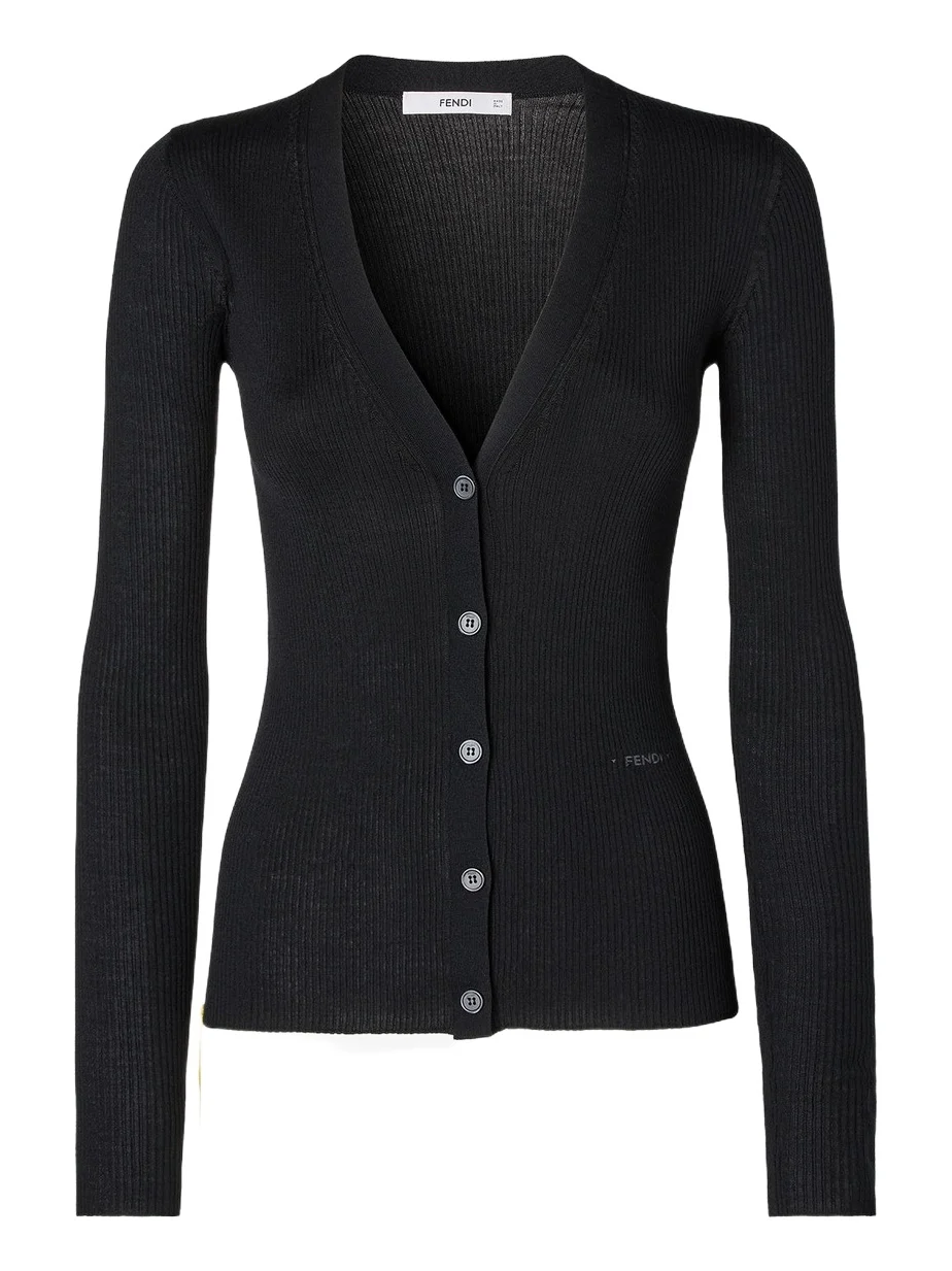 Wool Ribbed Cardigan Wool Ribbed Cardigan