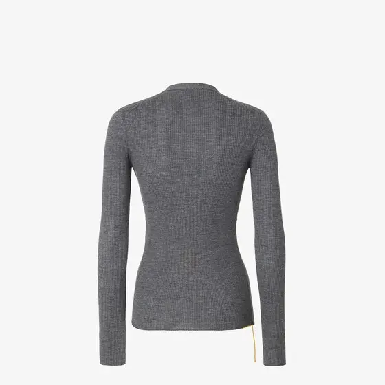 Fendi Mélange Ribbed Wool Cardigan | Thumbnail 2