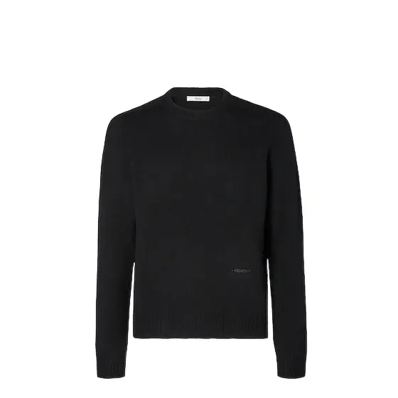 Fendi Basic long-sleeved jumper customised with contrasting | Image 1 Fendi Basic long-sleeved jumper customised with contrasting | Image 1