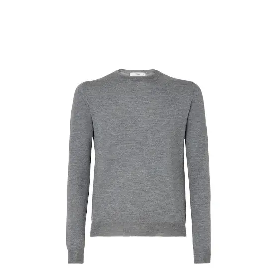 Fendi Slim-fit long-sleeved jumper customised with contrasting | Image 1 Fendi Slim-fit long-sleeved jumper customised with contrasting | Image 1