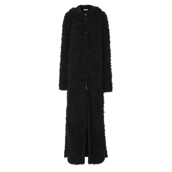 Fendi Straight-cut long coat with long sleeves and hood | Image 1 Fendi Straight-cut long coat with long sleeves and hood | Image 1