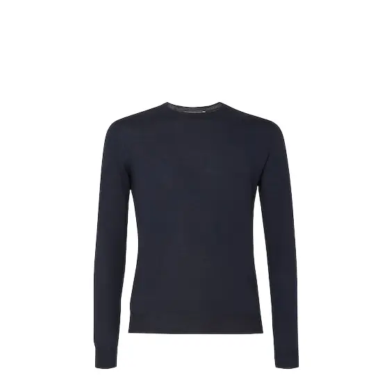 Fendi Slim-fit long-sleeved jumper customised with contrasting | Image 1 Fendi Slim-fit long-sleeved jumper customised with contrasting | Image 1