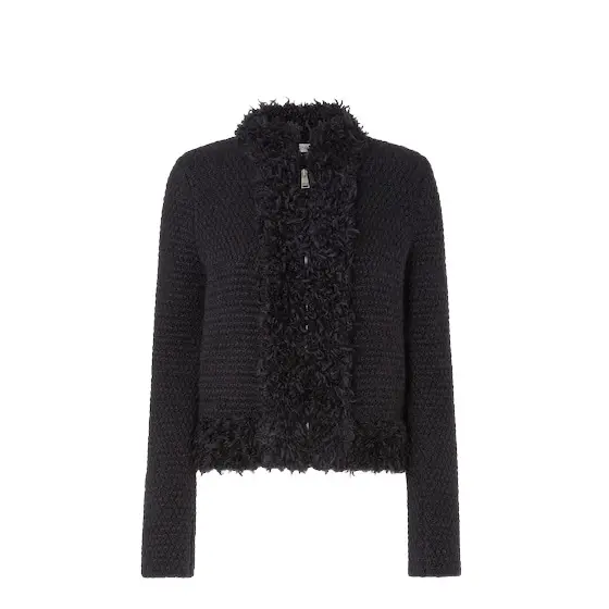 Fendi Short close-fitting jacket with high collar and long sleeves | Image 1 Fendi Short close-fitting jacket with high collar and long sleeves | Image 1
