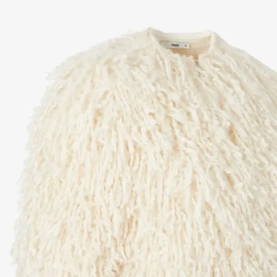 Fendi Long-Pile Cashmere and Mohair Jacket | Thumbnail 3 Fendi Long-Pile Cashmere and Mohair Jacket | Thumbnail 3