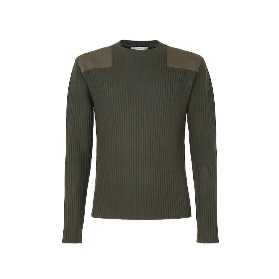 Fendi Long-sleeved jumper, customised with green fabric patches | Image 1 Fendi Long-sleeved jumper, customised with green fabric patches | Image 1