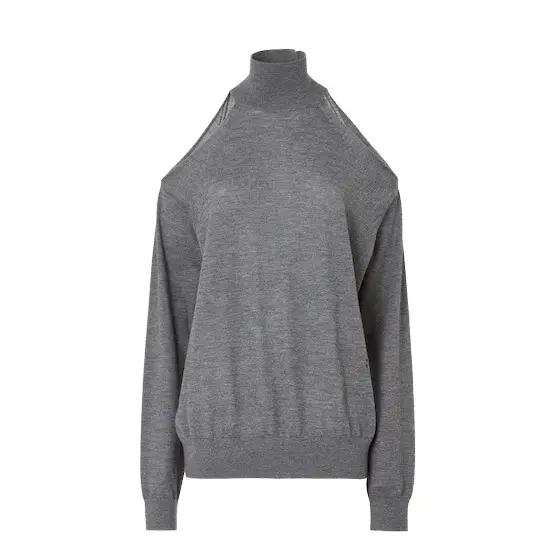 Fendi Soft turtleneck jumper with raglan sleeves and cut-out | Image 1 Fendi Soft turtleneck jumper with raglan sleeves and cut-out | Image 1