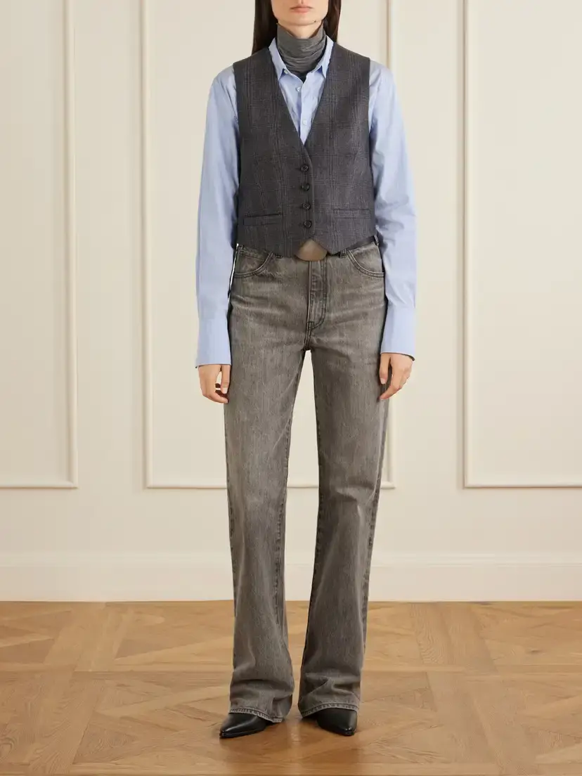 Nili Lotan Ismael Checked Wool-blend Vest | Thumbnail 2 Nili Lotan Ismael Checked Wool-blend Vest | Thumbnail 2