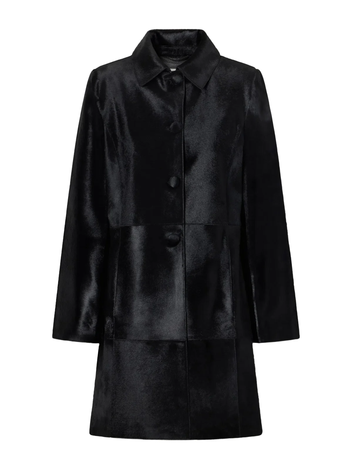 Stella Paneled Calf Hair Coat Stella Paneled Calf Hair Coat