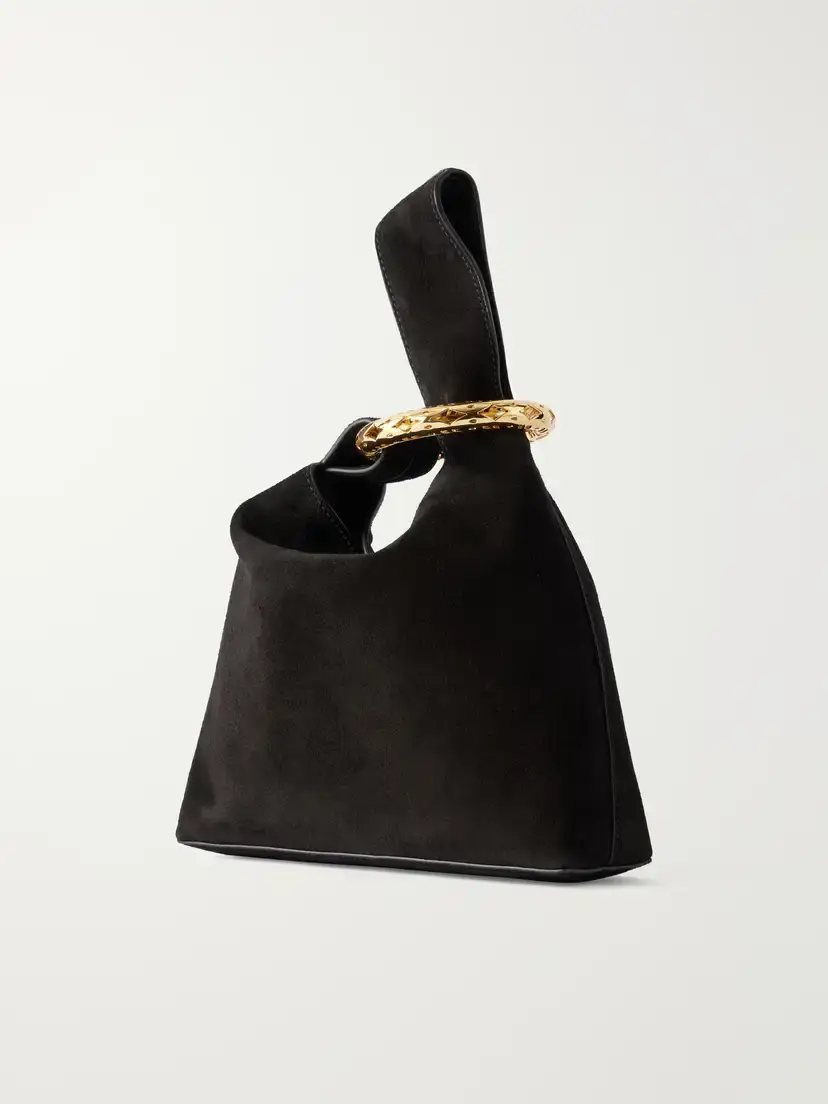 Veronica Beard Swing Embellished Suede Clutch | Thumbnail 4