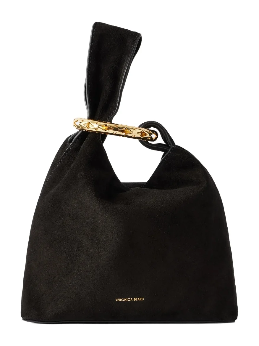 Swing Embellished Suede Clutch Swing Embellished Suede Clutch