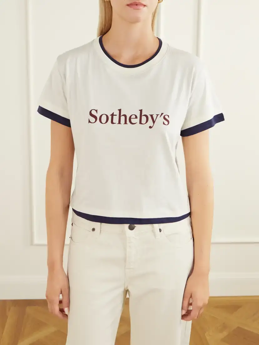 Frame + Sotheby's Printed Cotton-jersey T-shirt | Thumbnail 3 Frame + Sotheby's Printed Cotton-jersey T-shirt | Thumbnail 3