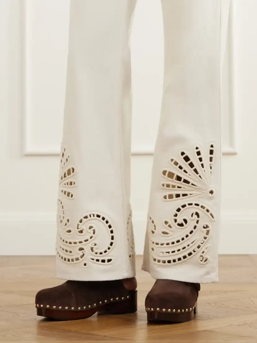 Ulla Johnson The Lou Broderie Anglaise Mid-rise Straight-leg Jeans | Thumbnail 5 Ulla Johnson The Lou Broderie Anglaise Mid-rise Straight-leg Jeans | Thumbnail 5