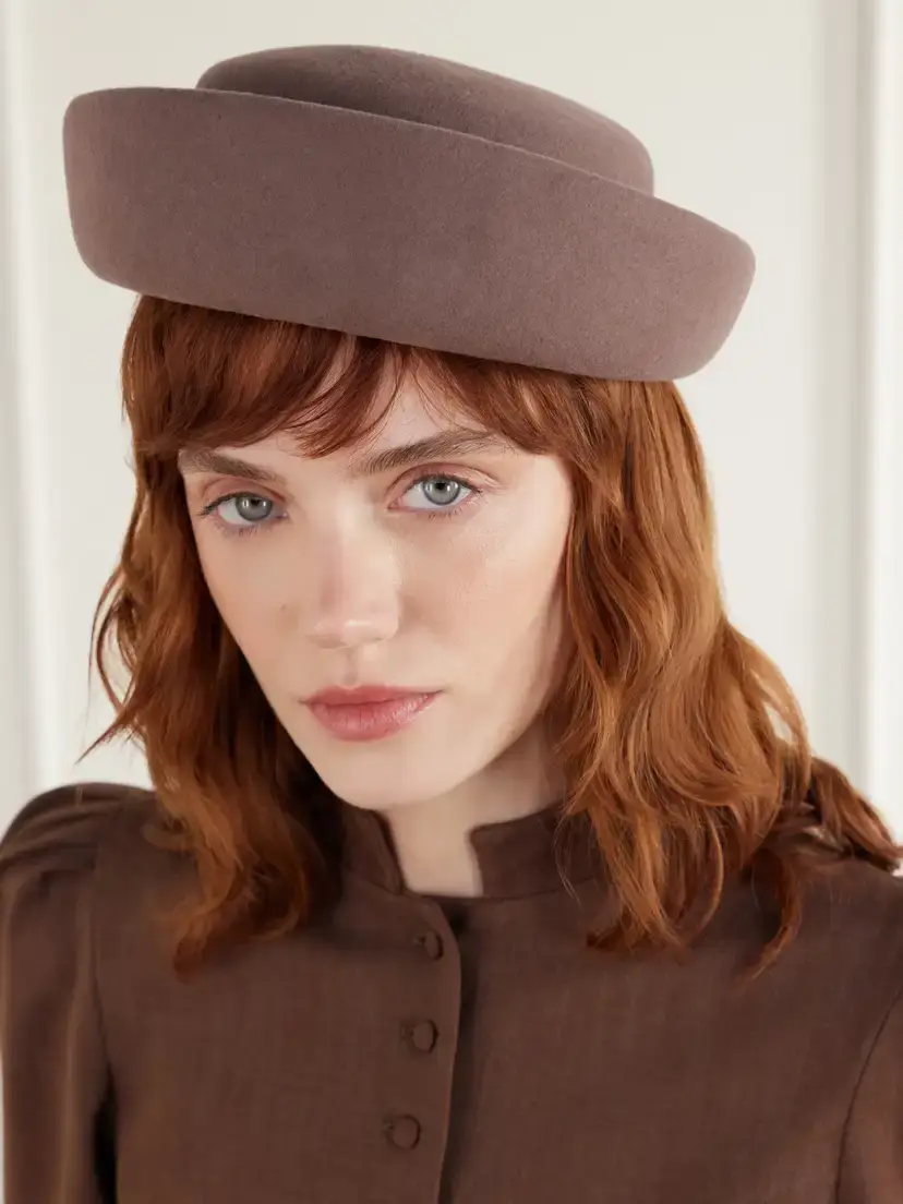 Gigi Burris Laura Wool And Cotton-blend Felt Pillbox Hat | Thumbnail 2 Gigi Burris Laura Wool And Cotton-blend Felt Pillbox Hat | Thumbnail 2