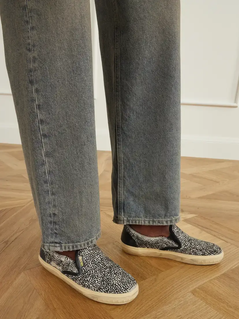 Golden Goose Vce Penstar Leather-trimmed Animal-print Calf Hair Sneakers | Thumbnail 2 Golden Goose Vce Penstar Leather-trimmed Animal-print Calf Hair Sneakers | Thumbnail 2