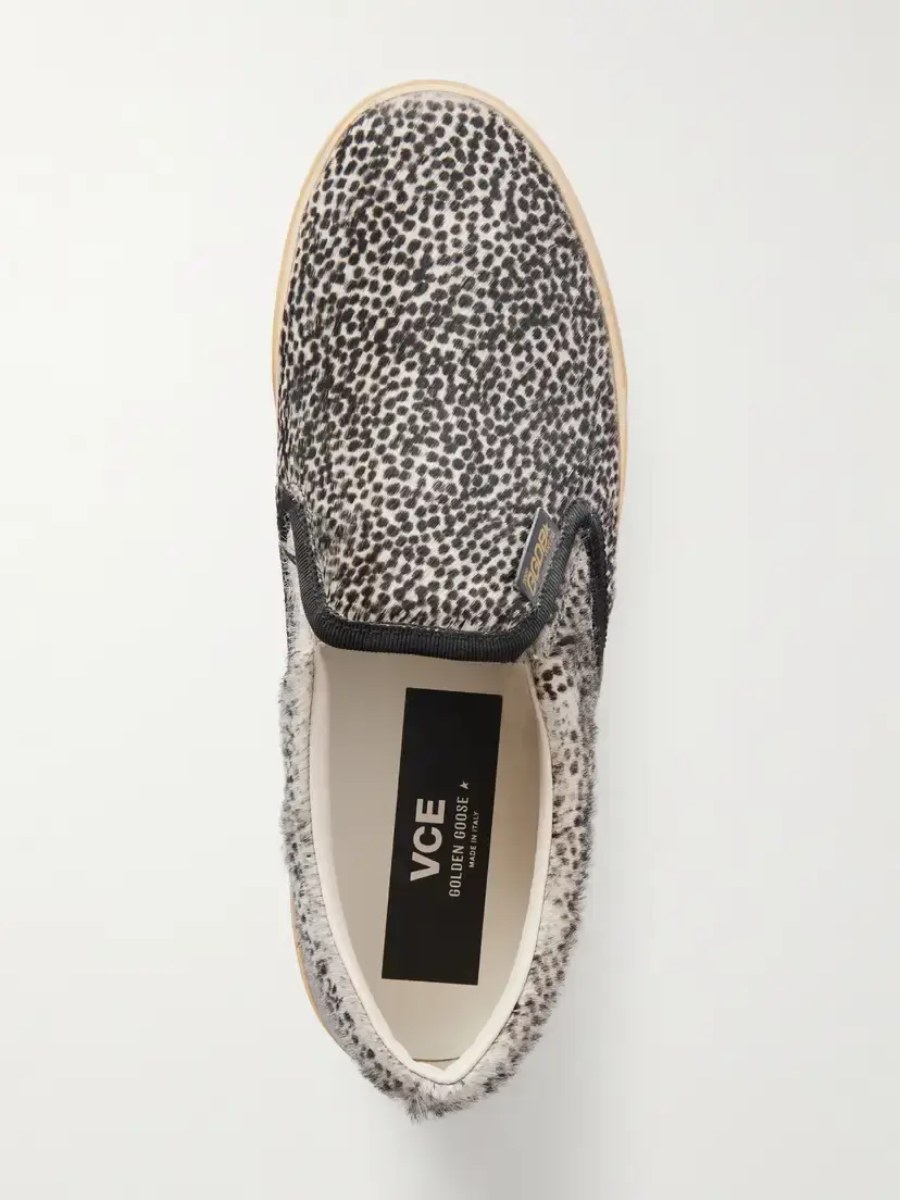 Golden Goose Vce Penstar Leather-trimmed Animal-print Calf Hair Sneakers | Thumbnail 6 Golden Goose Vce Penstar Leather-trimmed Animal-print Calf Hair Sneakers | Thumbnail 6