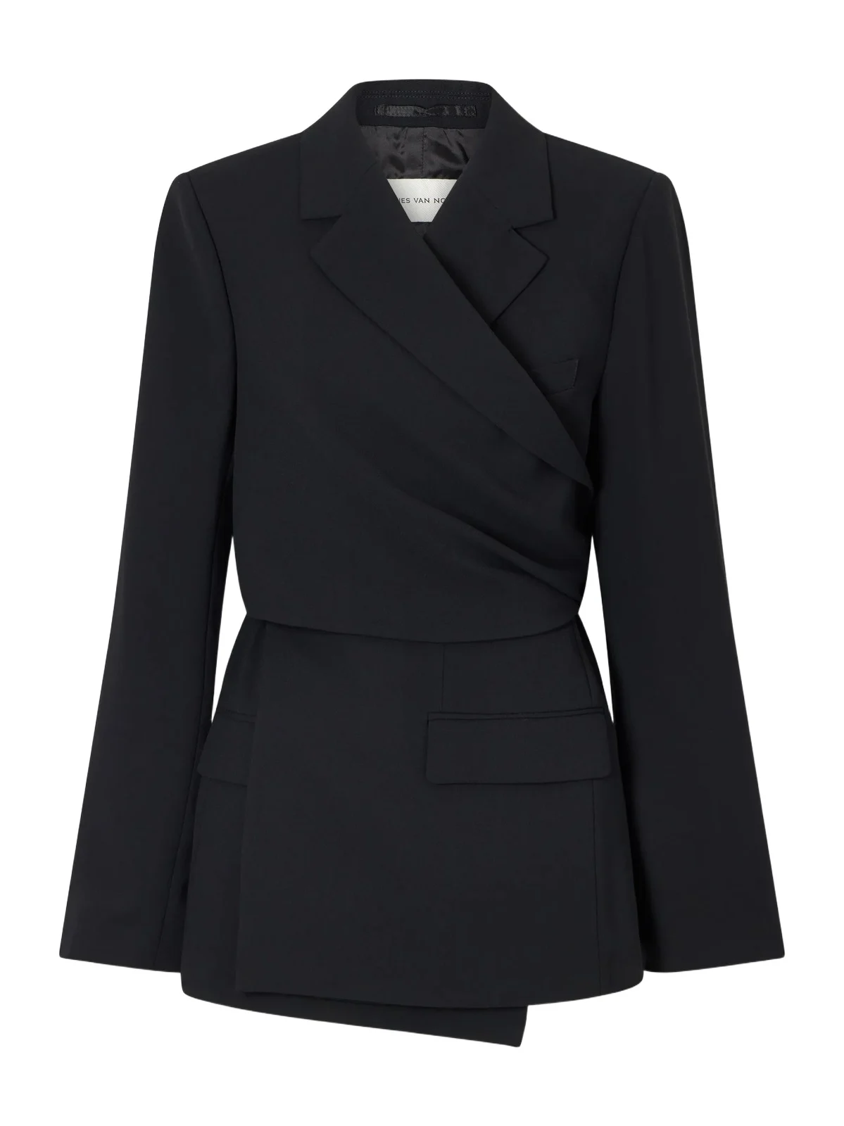 Dries Van Noten Self-tie Wool-crepe Blazer