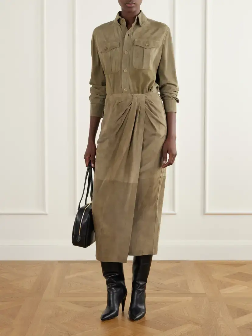 Ralph Lauren Collection Landry Suede Shirt | Thumbnail 2 Ralph Lauren Collection Landry Suede Shirt | Thumbnail 2