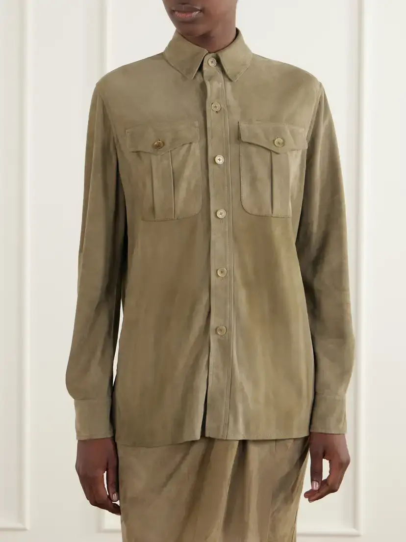 Ralph Lauren Collection Landry Suede Shirt | Thumbnail 3 Ralph Lauren Collection Landry Suede Shirt | Thumbnail 3