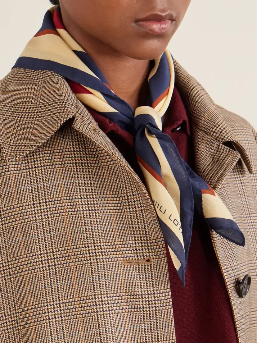 Nili Lotan Vintage Printed Silk Scarf | Thumbnail 2