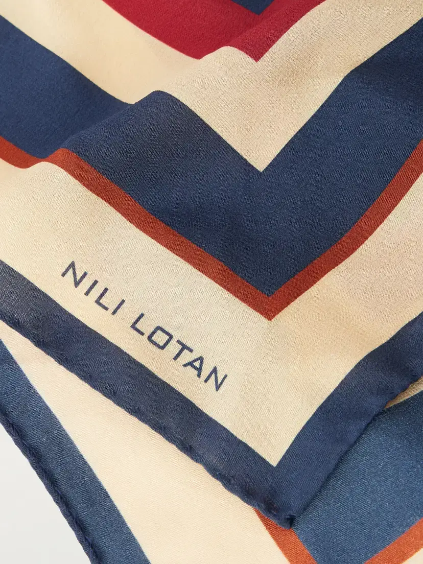 Nili Lotan Vintage Printed Silk Scarf | Thumbnail 4