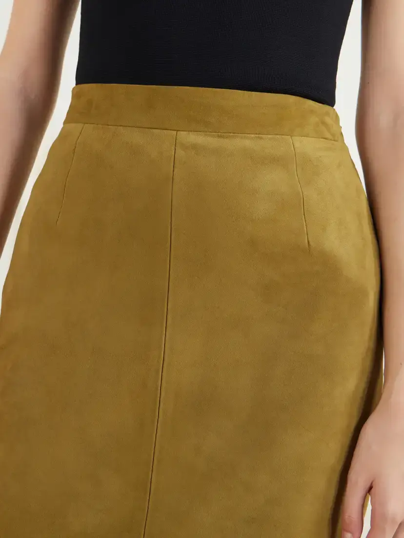 Altuzarra Hank Paneled Suede Knee-length Skirt | Thumbnail 6 Altuzarra Hank Paneled Suede Knee-length Skirt | Thumbnail 6