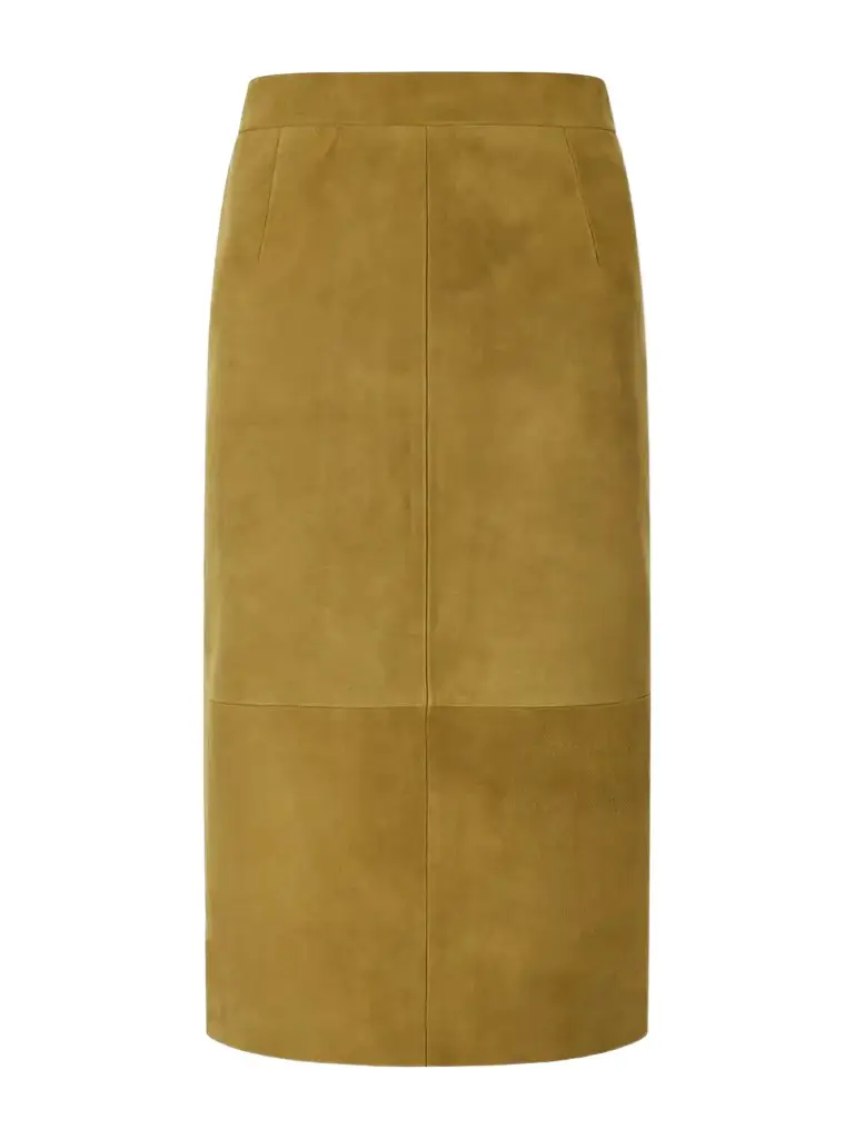 Altuzarra Hank Paneled Suede Knee-length Skirt | Image 1 Altuzarra Hank Paneled Suede Knee-length Skirt | Image 1