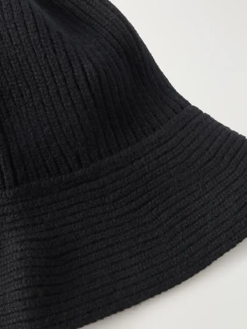 Nour Hammour Bruno Ribbed Merino Wool And Cashmere-blend Bucket Hat | Thumbnail 3 Nour Hammour Bruno Ribbed Merino Wool And Cashmere-blend Bucket Hat | Thumbnail 3