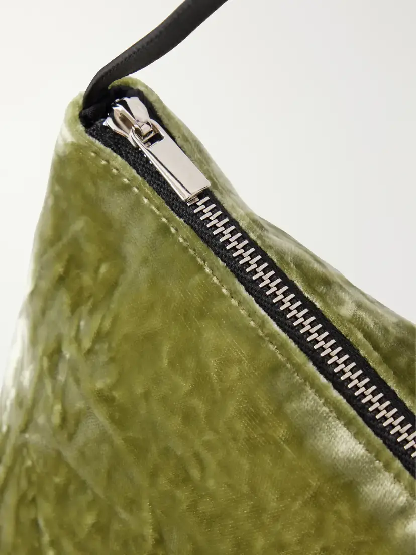 Valesque Corset Leather-trimmed Crushed-velvet Shoulder Bag | Thumbnail 5 Valesque Corset Leather-trimmed Crushed-velvet Shoulder Bag | Thumbnail 5