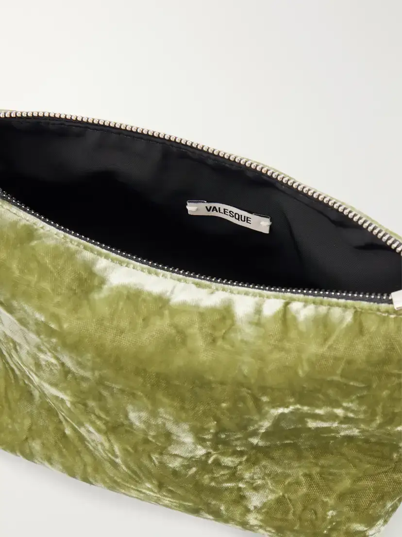 Valesque Corset Leather-trimmed Crushed-velvet Shoulder Bag | Thumbnail 6 Valesque Corset Leather-trimmed Crushed-velvet Shoulder Bag | Thumbnail 6