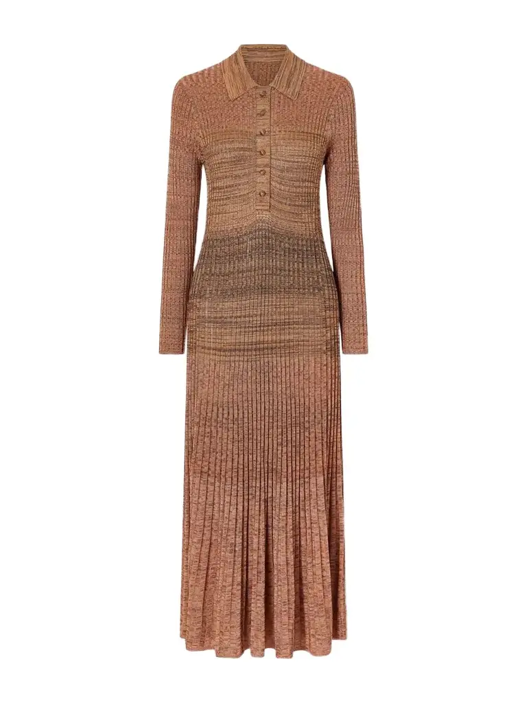Zimmermann Mouline Ribbed Jersey Midi Dress | Image 1 Zimmermann Mouline Ribbed Jersey Midi Dress | Image 1