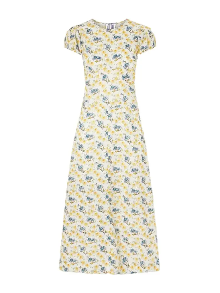 Rhodia Floral-print Organic Cotton Midi Dress Rhodia Floral-print Organic Cotton Midi Dress