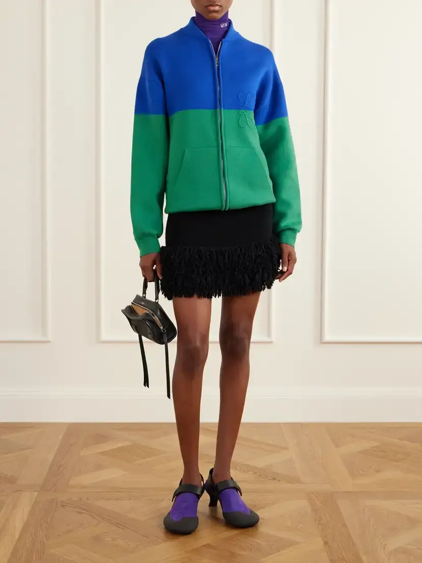Loewe Anagram-embroidered Cotton-blend Sweatshirt | Thumbnail 2 Loewe Anagram-embroidered Cotton-blend Sweatshirt | Thumbnail 2