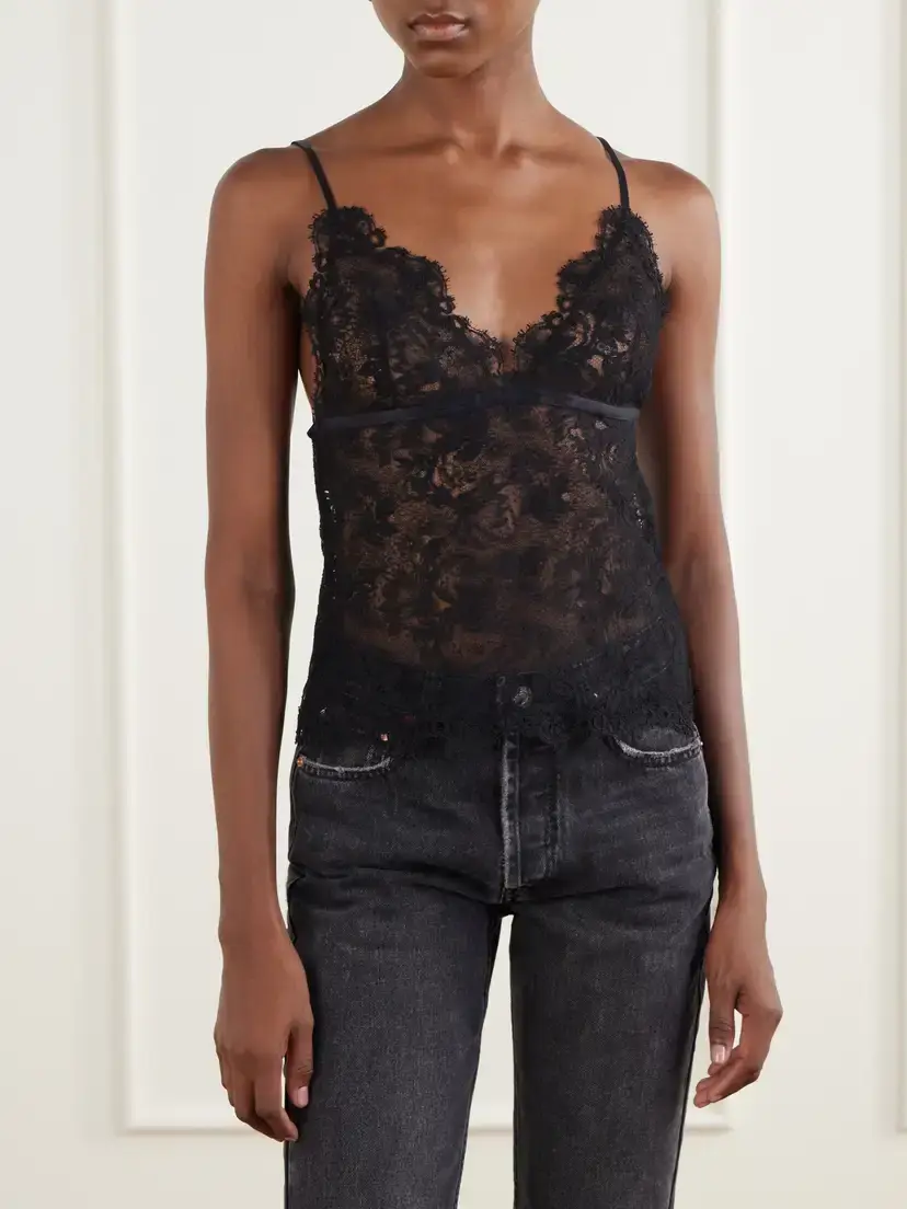 Isabel Marant Adiena Stretch-silk Lace Camisole | Thumbnail 3